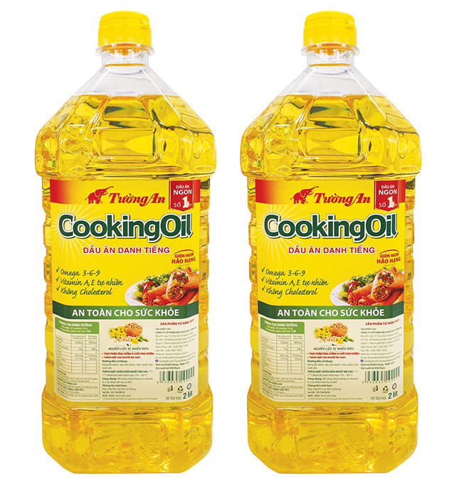Combo 2 Chai Dầu Ăn Tường An Cooking Oil 2L