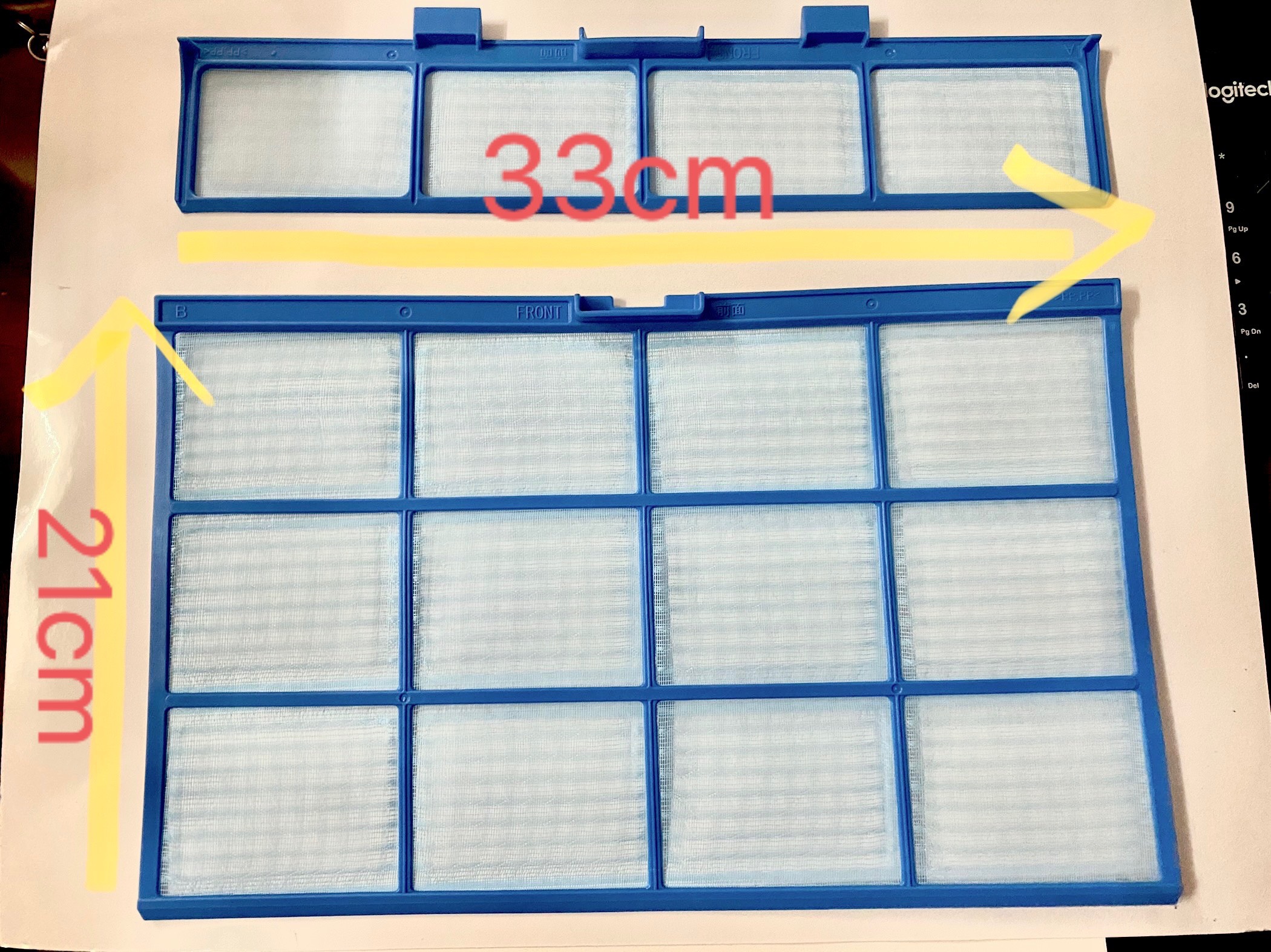 Lưới lọc rác máy lạnh Panasonic Inverter ( loại 4 lưới )