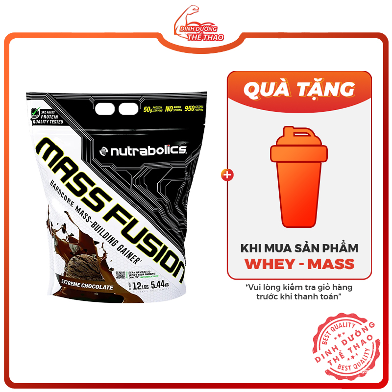 Sữa Tăng Cân Tăng Cơ Nutrabolics Mass Fusion 12lbs - Chính Hãng 100%