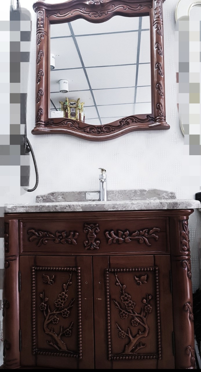 Tủ Lavabo Gỗ Cao sử dụng trong môi trường nước