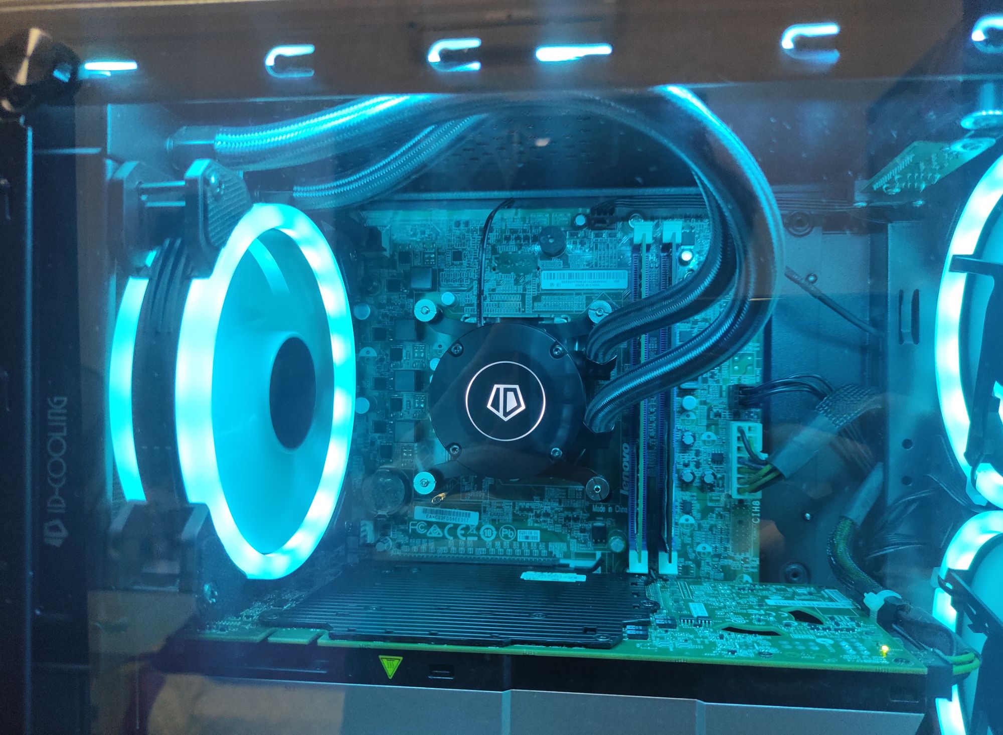 Tản nhiệt nước cpu idcooling frostflow 120l red led - aio liquid cooling