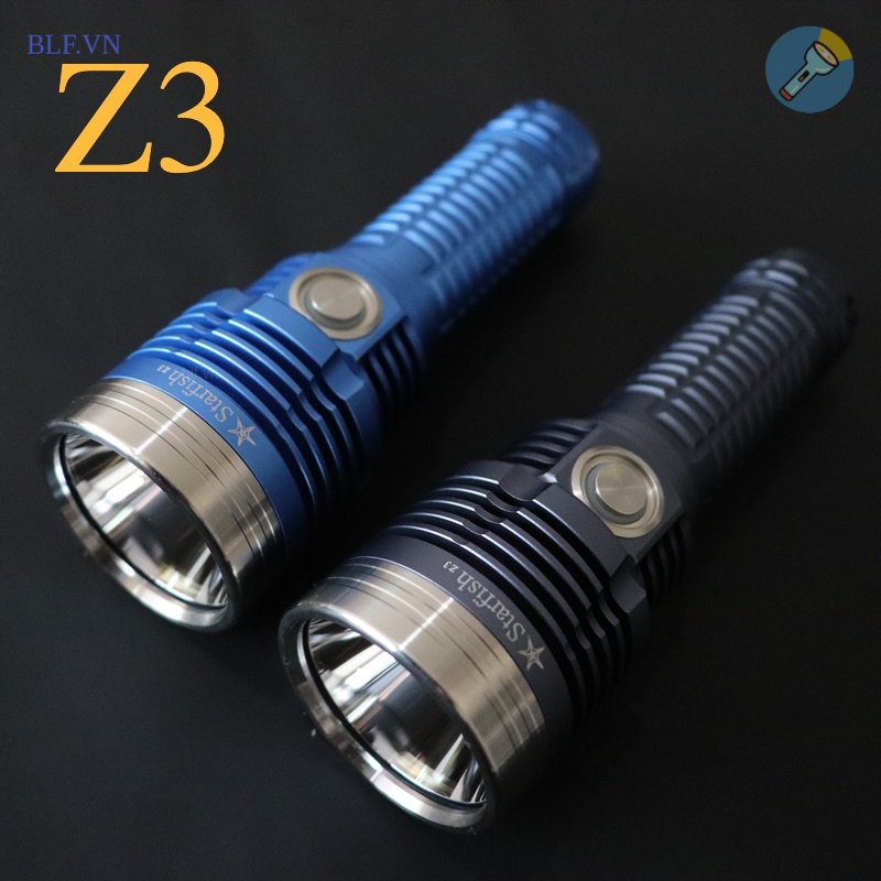 Đèn pin starfish z3 21700 sft40 sst40 2400 lumen chiếu xa 500 mét - sạc nhanh type c - kiểu dáng c8