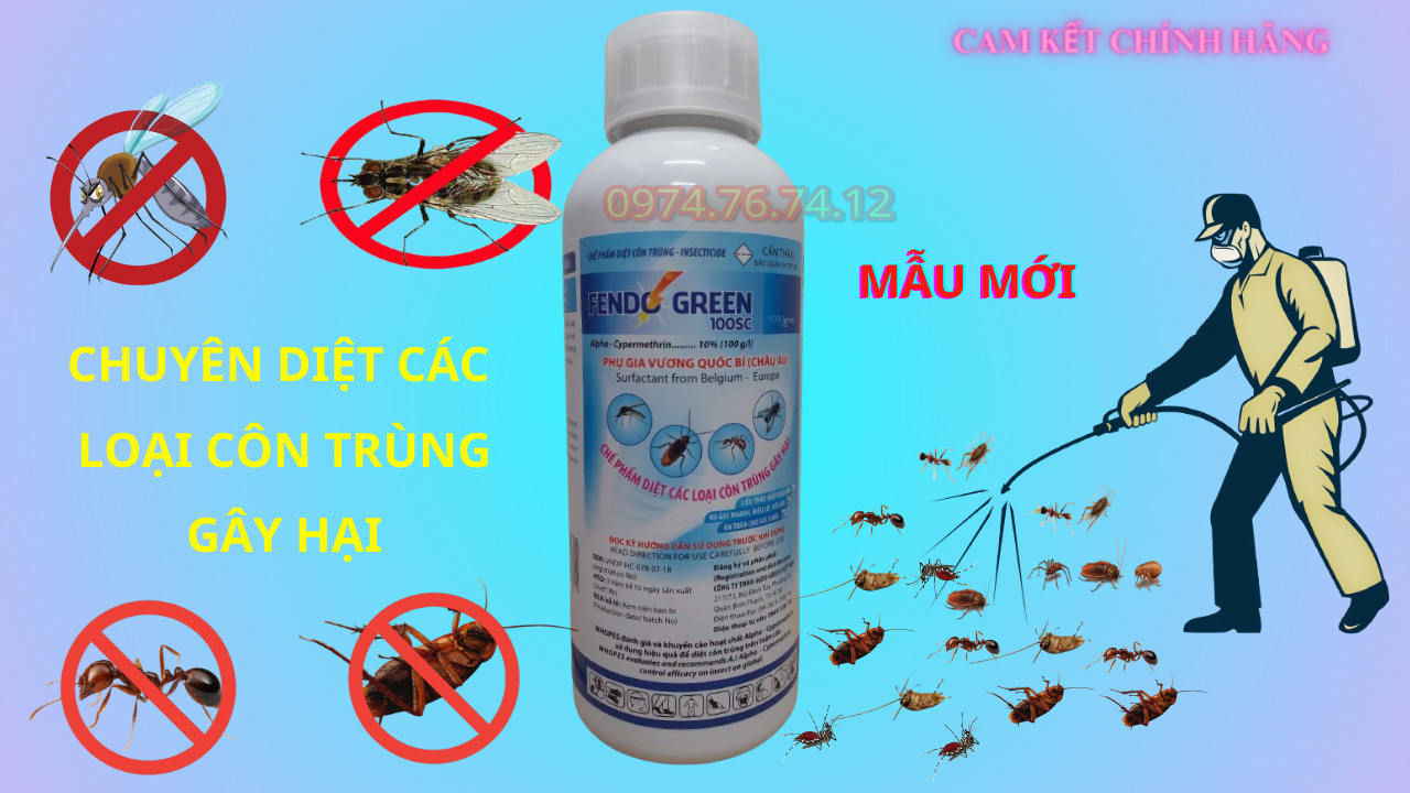 Fendo green 100sc 1 lít - chuyên diệt các loại côn trùng - fendogreen - vương quốc bỉ