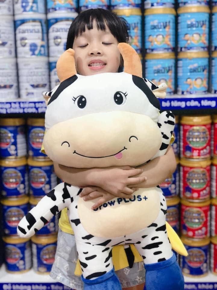 Gấu bông cho bé gấu bông dễ thương hình chú bò siêu nhân gấu bông cute gấu bông giá rẻ quà tặng Nutifood