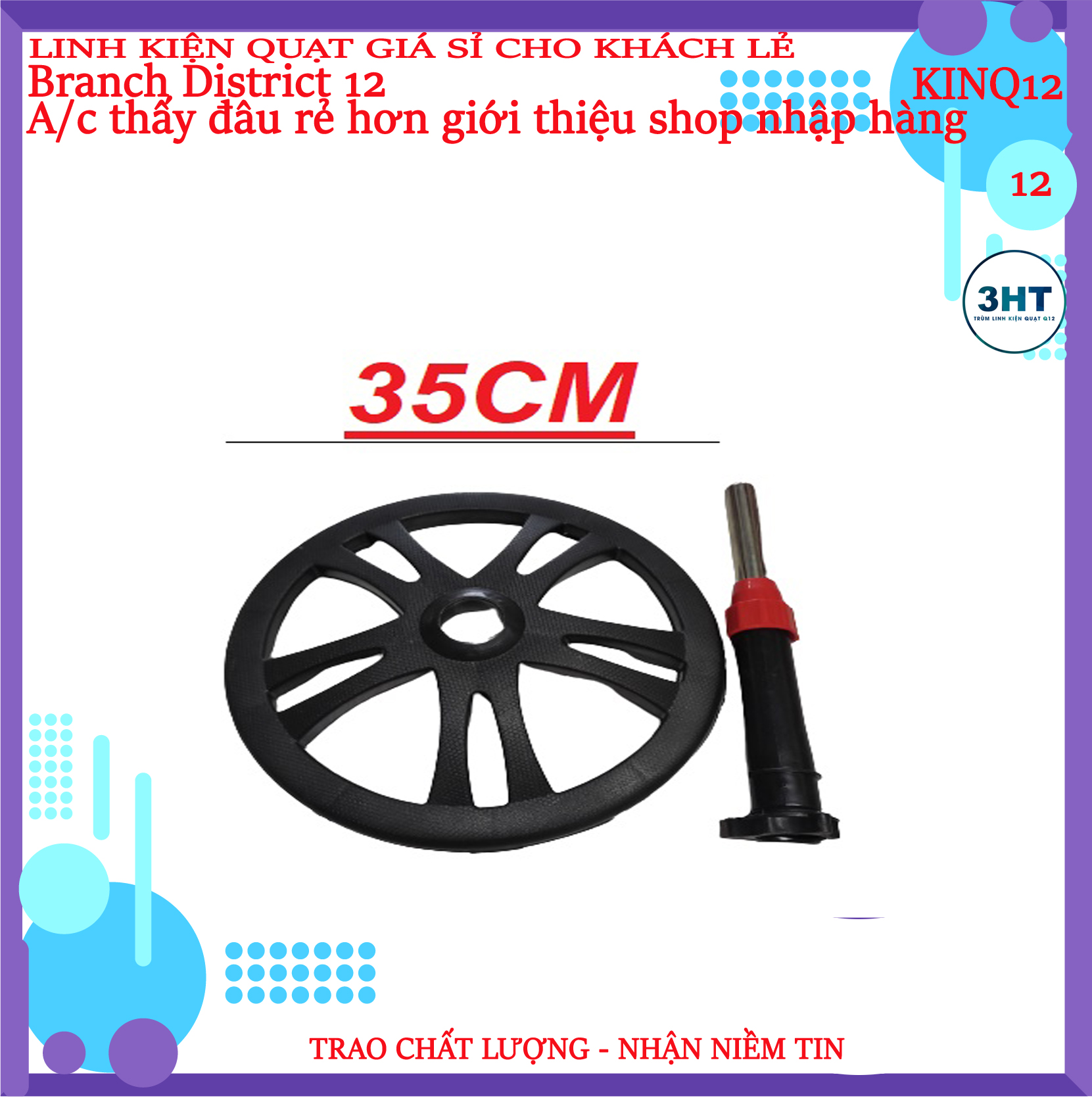 Mâm đế trụ quạt, chân quạt b3,b4, b5