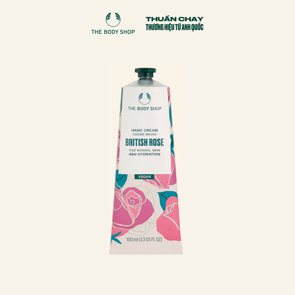  Kem Dưỡng Da Tay Hoa Hồng Anh Quốc British Rose Petal-Soft Hand Cream The Body Shop 
