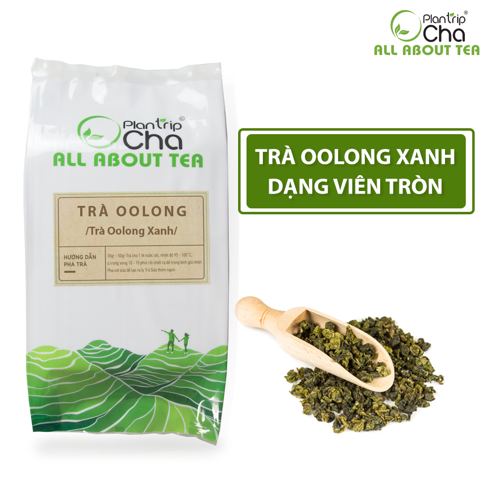 Trà oolong xanh plantrip cha thơm ngọt nhẹ nhàng không chát - gói 1kg
