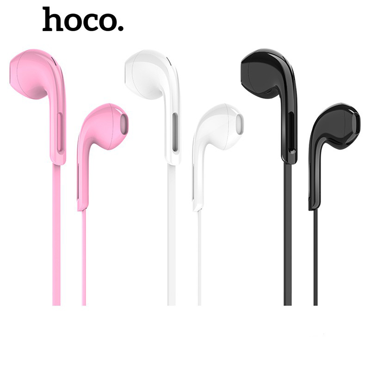 Tai nghe nhét tai Hoco M39 nghe hay có mic đàm thoại, dây dài 1.2m, Jack cắm 3.5mm - Chính hãng
