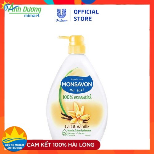 Sữa tắm Monsavon chiết xuất sữa và hoa vani 1000ml
