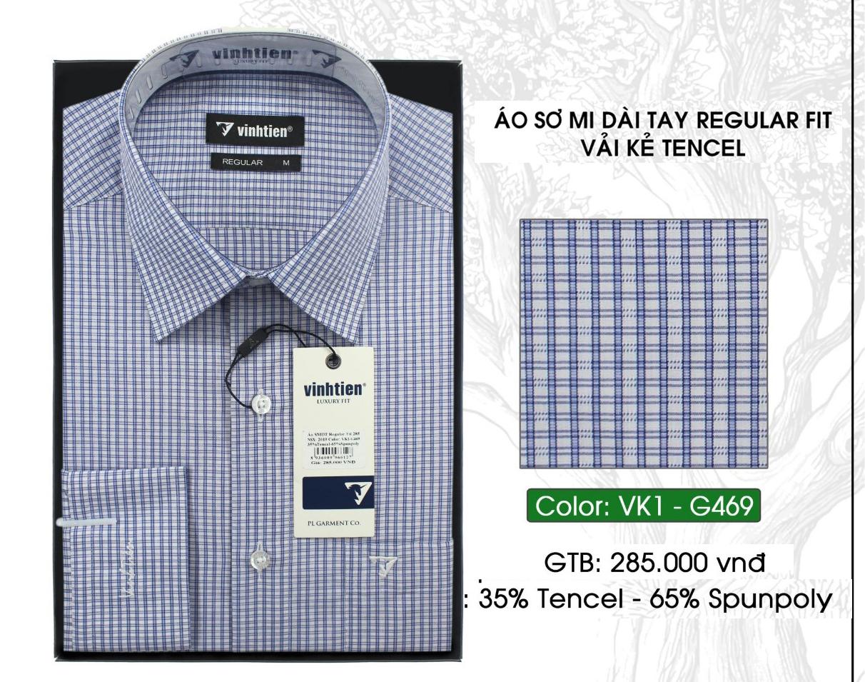 Áo sơ mi dài tay dáng regular vĩnh tiến g151