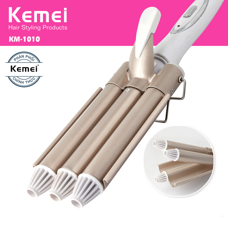 MÁY LÀM TÓC XOẮN TRỤC KEMEI 1010 TÓC XOĂN SÓNG SIÊU ĐẸP