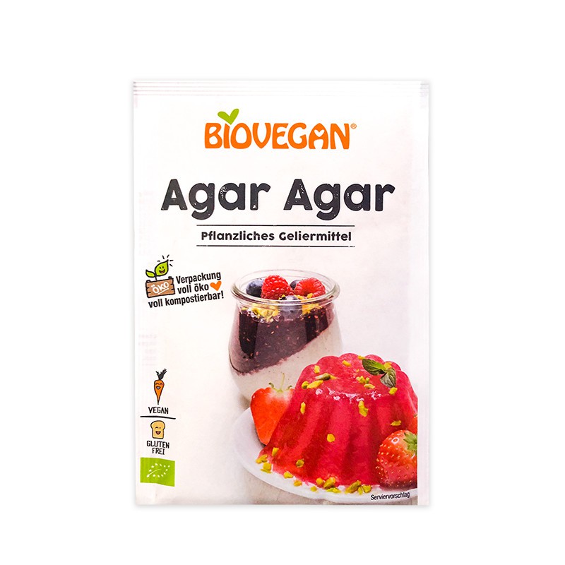 Bột rau câu hữu cơ agar agar biovegan 30g - leaf organic hcm