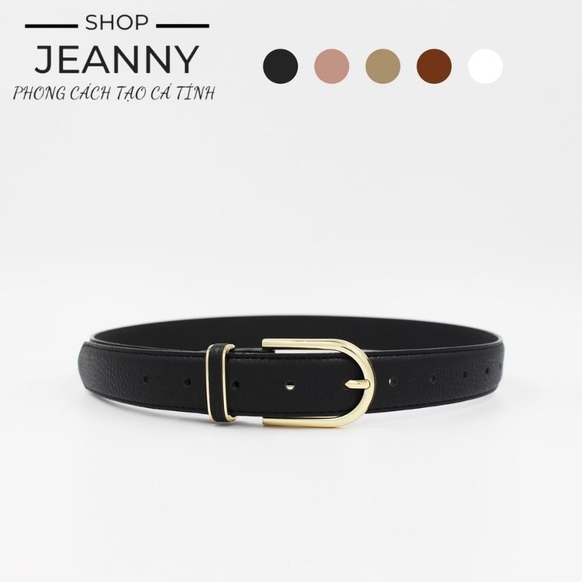 [FREESHIP] Thắt Lưng Nữ Thời Trang Da PU JEANNY Jeans, Dây nịt nữ kiểu dáng thời trang bản nhỏ thích hợp với quần jean, quần âu, váy, đầm