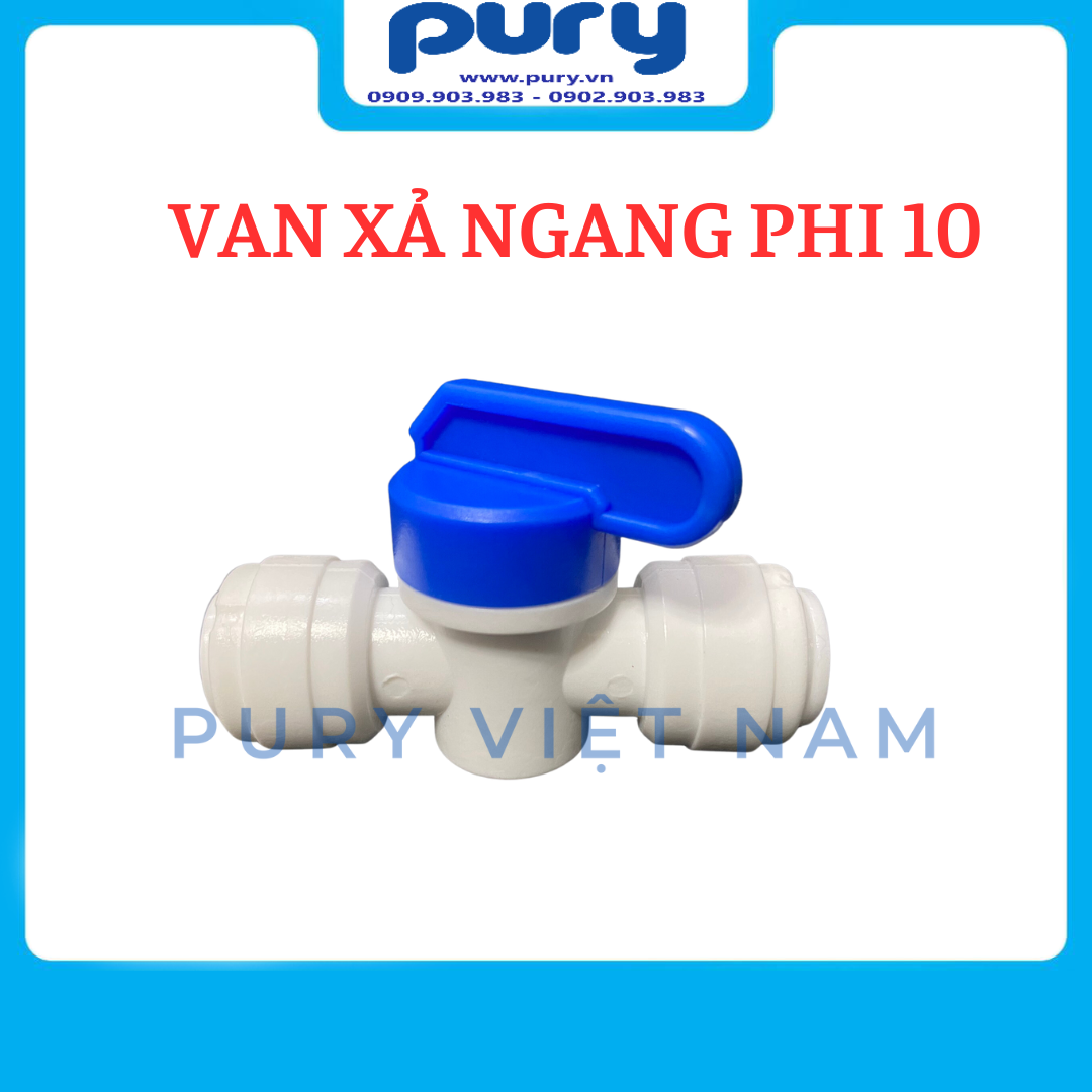 Van xả tay, van xả ngang máy lọc nước ro ra dây 6mm hoặc 10mm --- van xả ngang nối nhanh