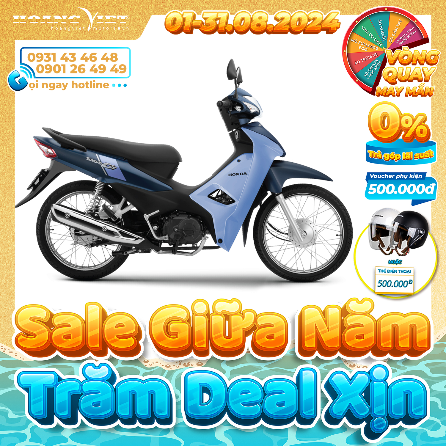 Xe máy honda wave alpha 110cc 2025 - phiên bản cổ điển
