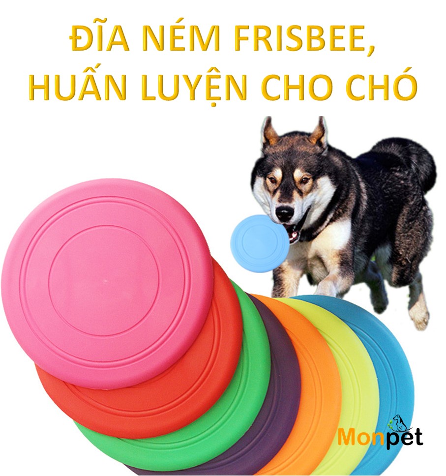 [HCM]Đồ chơi đĩa ném huấn luyện cho chó