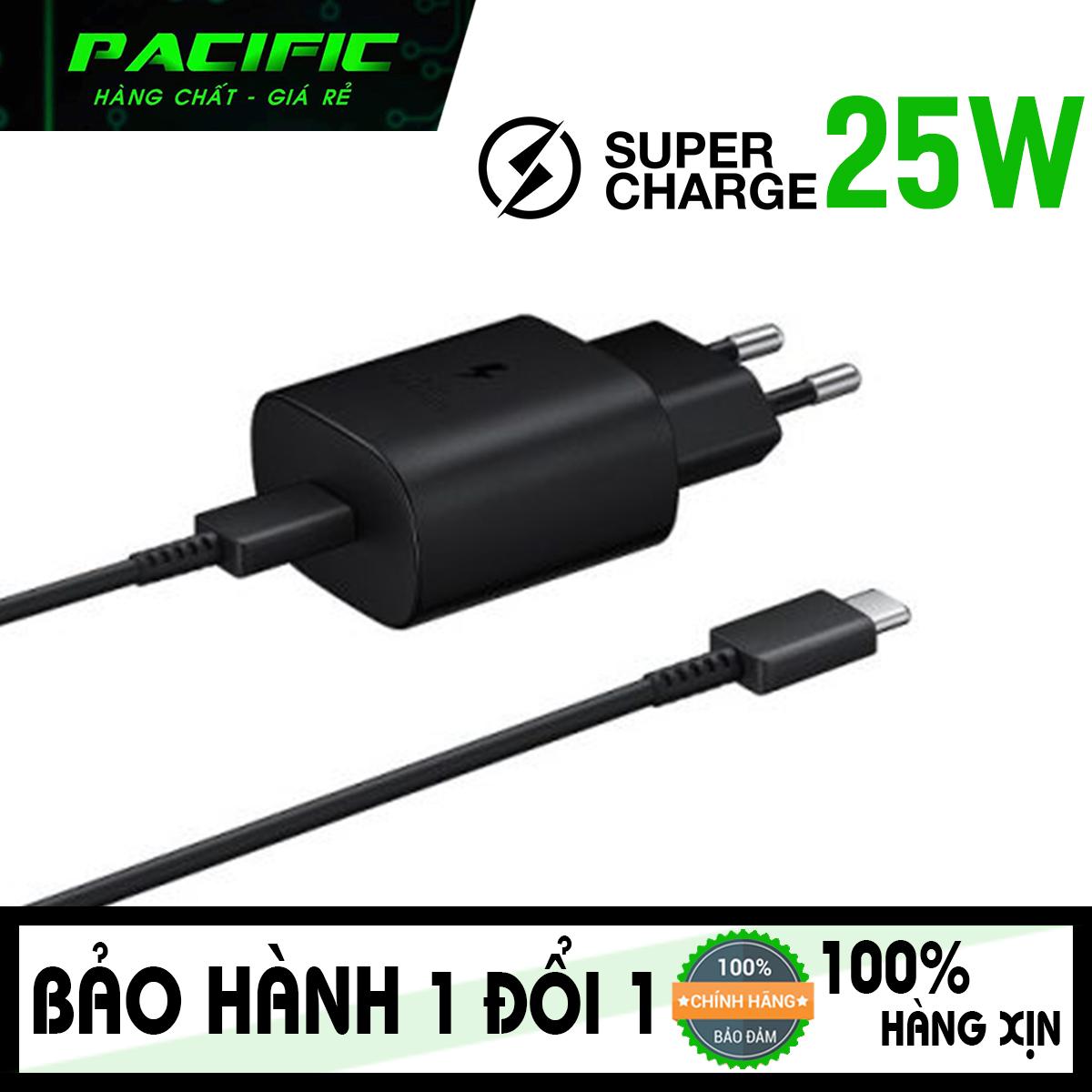Bộ sạc siêu nhanh samsung galaxy note 10+ plus 25w type-c 2 đầu 2020 new - tặng que chọc sim pacific