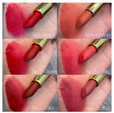 Son môi lì - son m.o.i hồ ngọc hà x công trí 2021 - moi cosmetics - bản giới hạn n01 : velvet