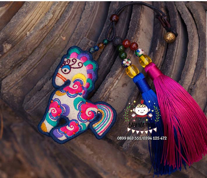 DIY BỘ KIT TỰ THÊU NGỰA PHÚ QUÝ - CẦU MAY LÀM MÓC KHOÁ TÚI THƠM TREO Ô TÔ VÀ QUÀ TẶNG - NANA SHOP HANDMADE