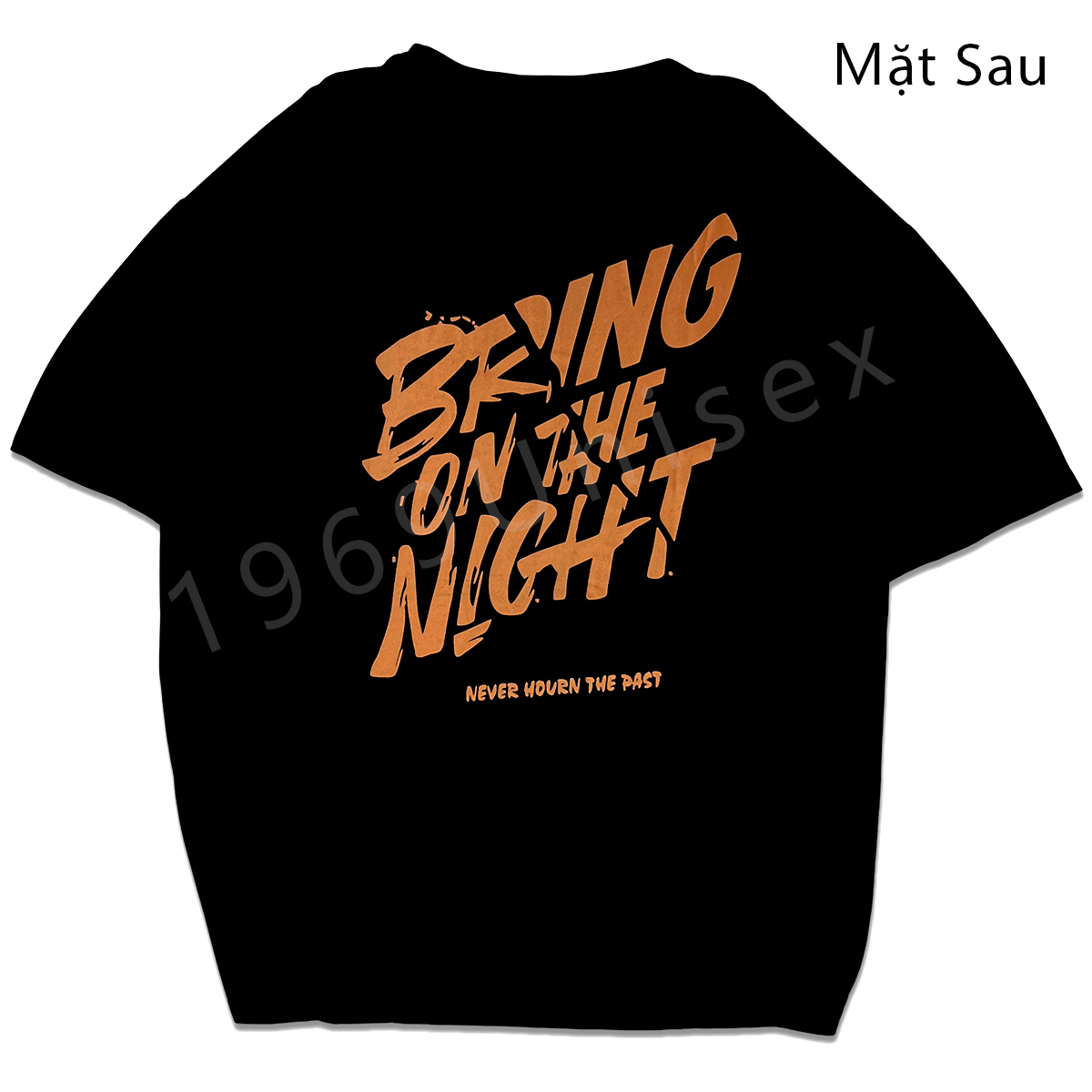 Áo Thun Tay Lỡ Form Rộng 1969Unisex Áo Phông Unisex Nam Nữ Form Rộng Tay Lỡ BRING ON THE NIGHT Trang Hàn Quốc Kiểu Dáng Trẻ Trung