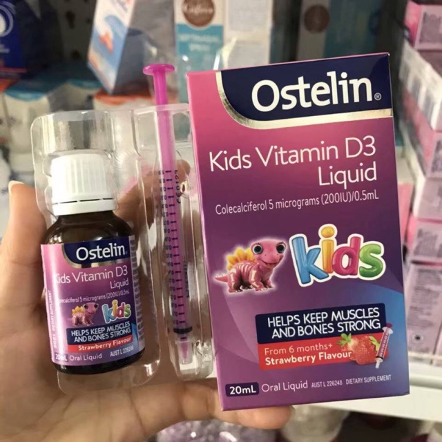 Vitamin D3 Ostelin xi lanh hàng chính hãng Úc