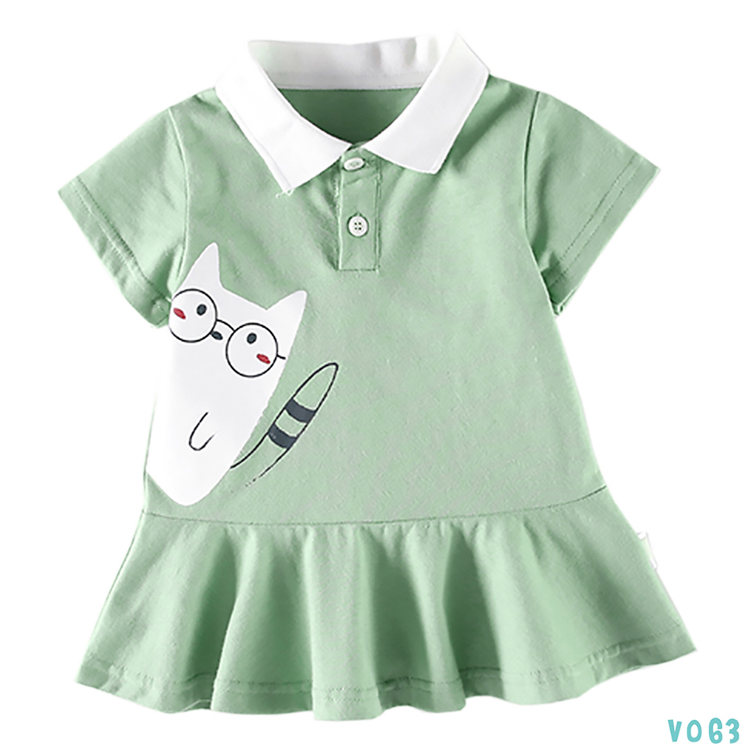 Đầm bé gái cotton mềm mịn dáng xòe mùa hè đáng yêu bello land