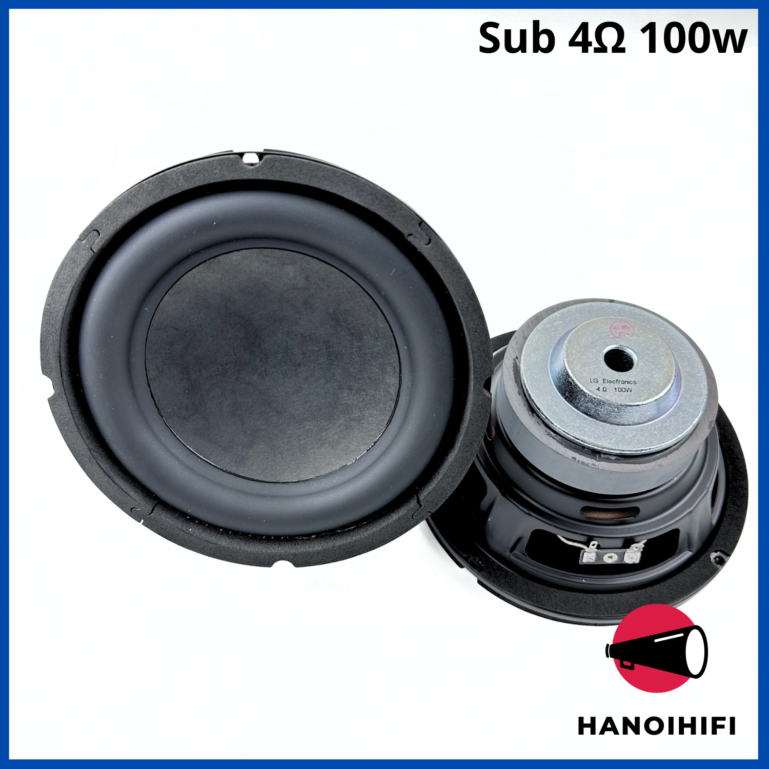 Loa Sub bass 16 LG  6.5 inch 4omh 80W siêu trầm, siêu bass,Loa trầm chế loa, gắn thêm loa cho oto