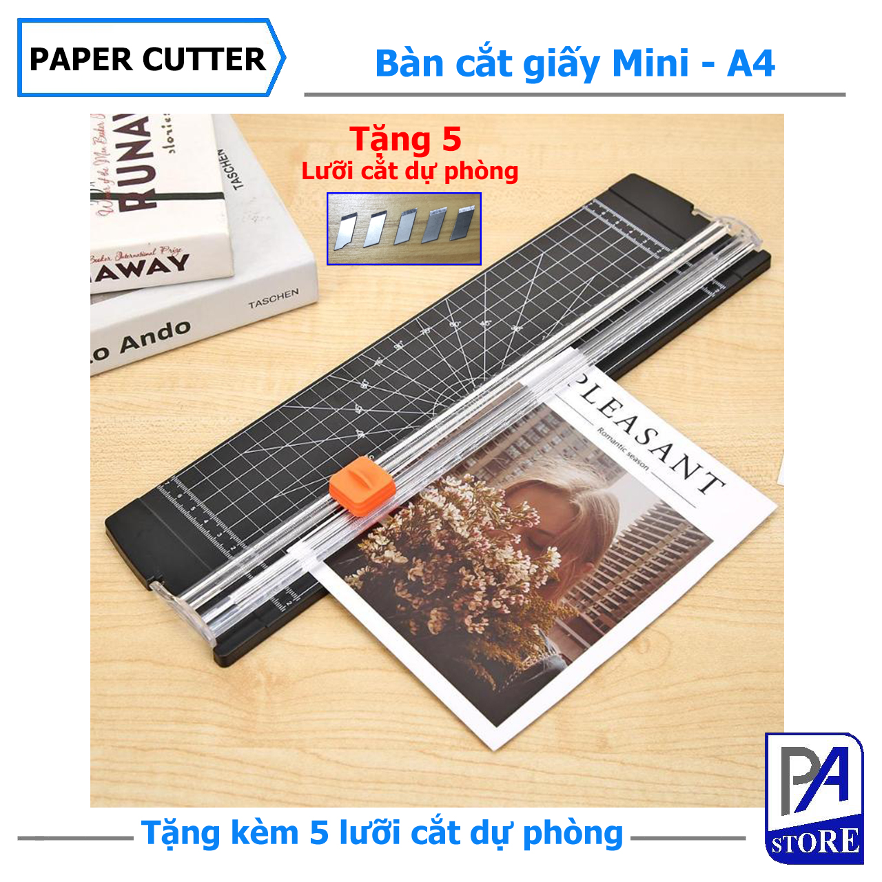 Bàn Cắt Giấy A4 Mini - Gọn, Nhẹ, Tiện Ích, Thời Trang