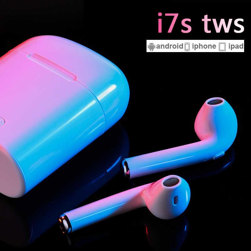 Tai Nghe Bluetooth, i7s tws bộ 2 tai , Tai nghe không dây cao cấp, Giá tai nghe Bluetooth siêu rẻ - Âm thanh 3D sống động lọc tạp âm tốt, thiết kế nhỏ gọn, tỉ mỉ tạo nên sự sang trọng, kết nối tốt đến IOS và Androi. Giá giảm đến 45% trong hôm nay