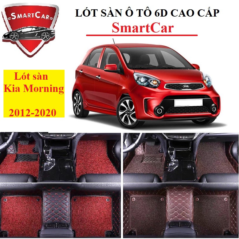 Thảm lót sàn 6D xe ô tô Kia Morning từ 2012 đến 2020
