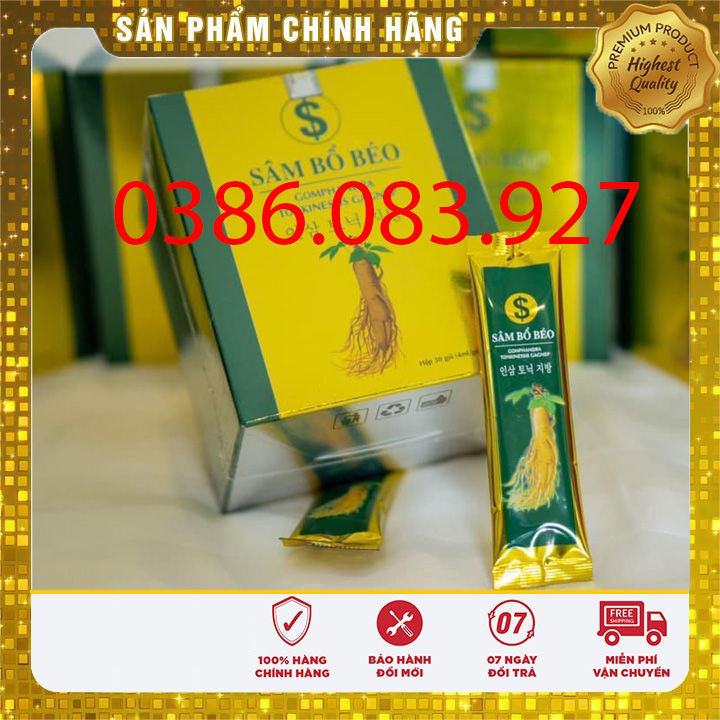 [CHÍNH HÃNG] Sâm bổ béo tăng cân dành cho người gầy, trẻ biếng ăn (dùng được cho bé từ 1t trở lên)