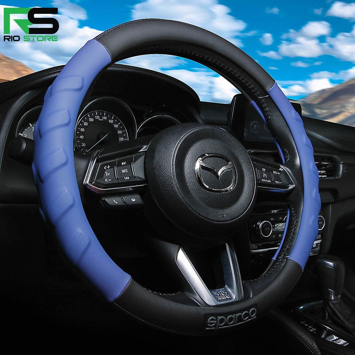 Bọc vô lăng Sparco cao cấp,da êm mềm bảo hành 12 tháng