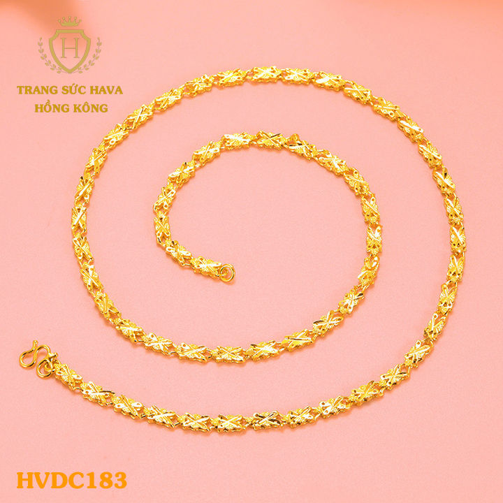 Vòng Cổ, Dây Chuyền Nữ Hoa Mai Titan Xi Mạ Vàng 24k (Không Bị Xỉn Đen) - Trang Sức Hava Hong Kong
