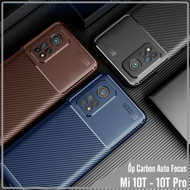 Ốp lưng cho Xiaomi Mi 10T - Mi 10T Pro 5G chống sốc Carbon