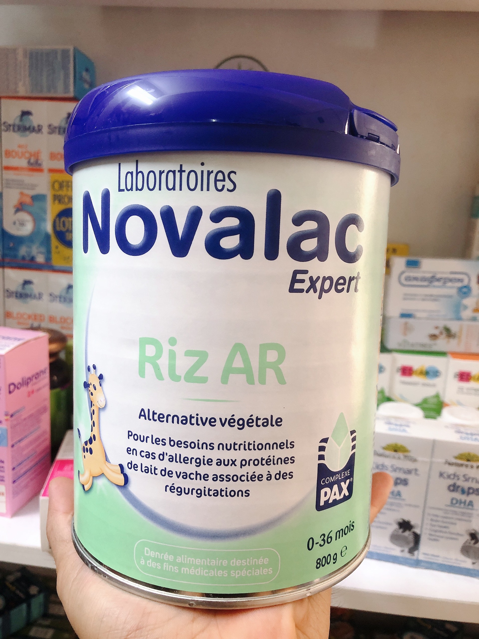 date 03.2024 Sữa Novalac Riz Pháp cho bé từ 0 - 36 tháng 800g Sữa dành cho