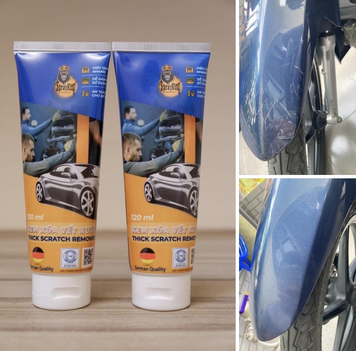 Kem xoá vết xước sprayking 120ml