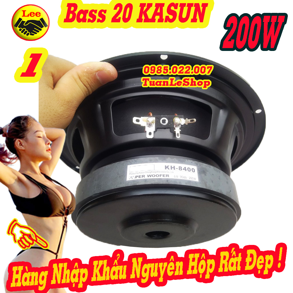 Loa bass 20 kasun chính hãng kh8400 - giá 1 loa 2 tấc