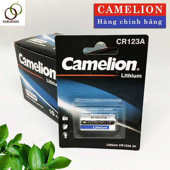 1 vỉ pin CR123A, pin máy ảnh CR123A 3V chính hãng Camelion
