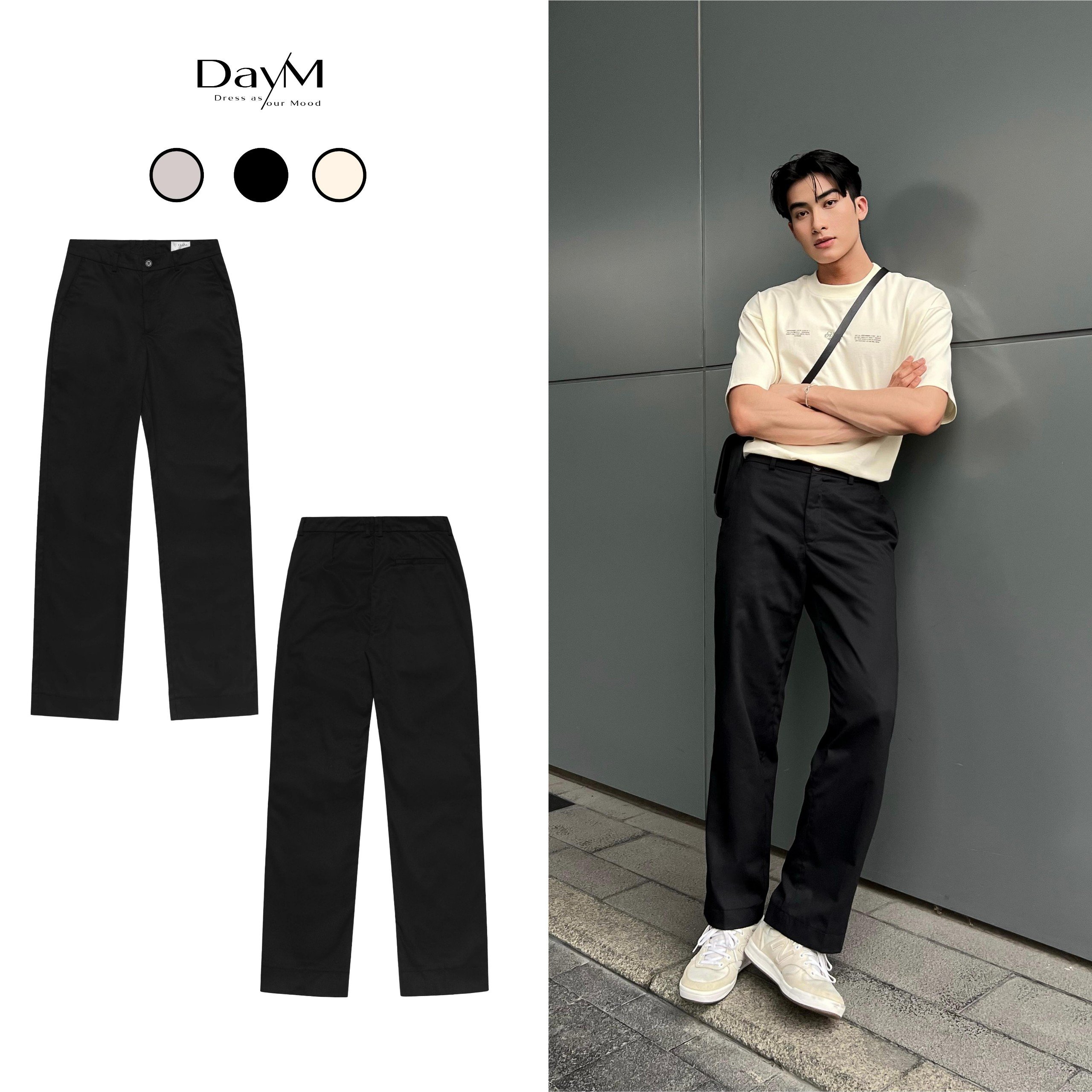Quần kaki nam daym | khaki pants version 2 - form âu, 100% khaki thoáng mát, dễ chịu