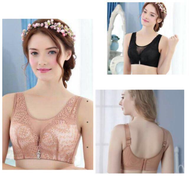 Áo lót 198 ren lưới bản to ko gọng đệm mỏng cho người ngực to, bản 4 móc cài giảm mỡ lưng