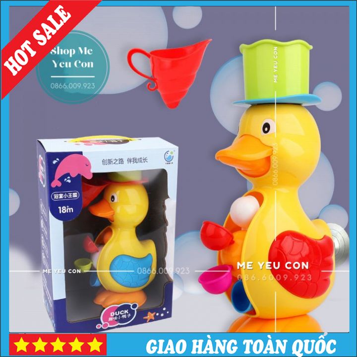 Đồ Chơi Vịt Phun Nước Ngộ Nghĩnh Cho Bé Khi Tắm, Đồ Chơi Nhà Tắm Cho Bé