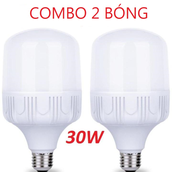 Bộ 2 Bóng đèn led 30W tiết kiệm điện. Bảo hành: 12 Tháng. Tiết kiệm điện hơn so với các loại bóng compact