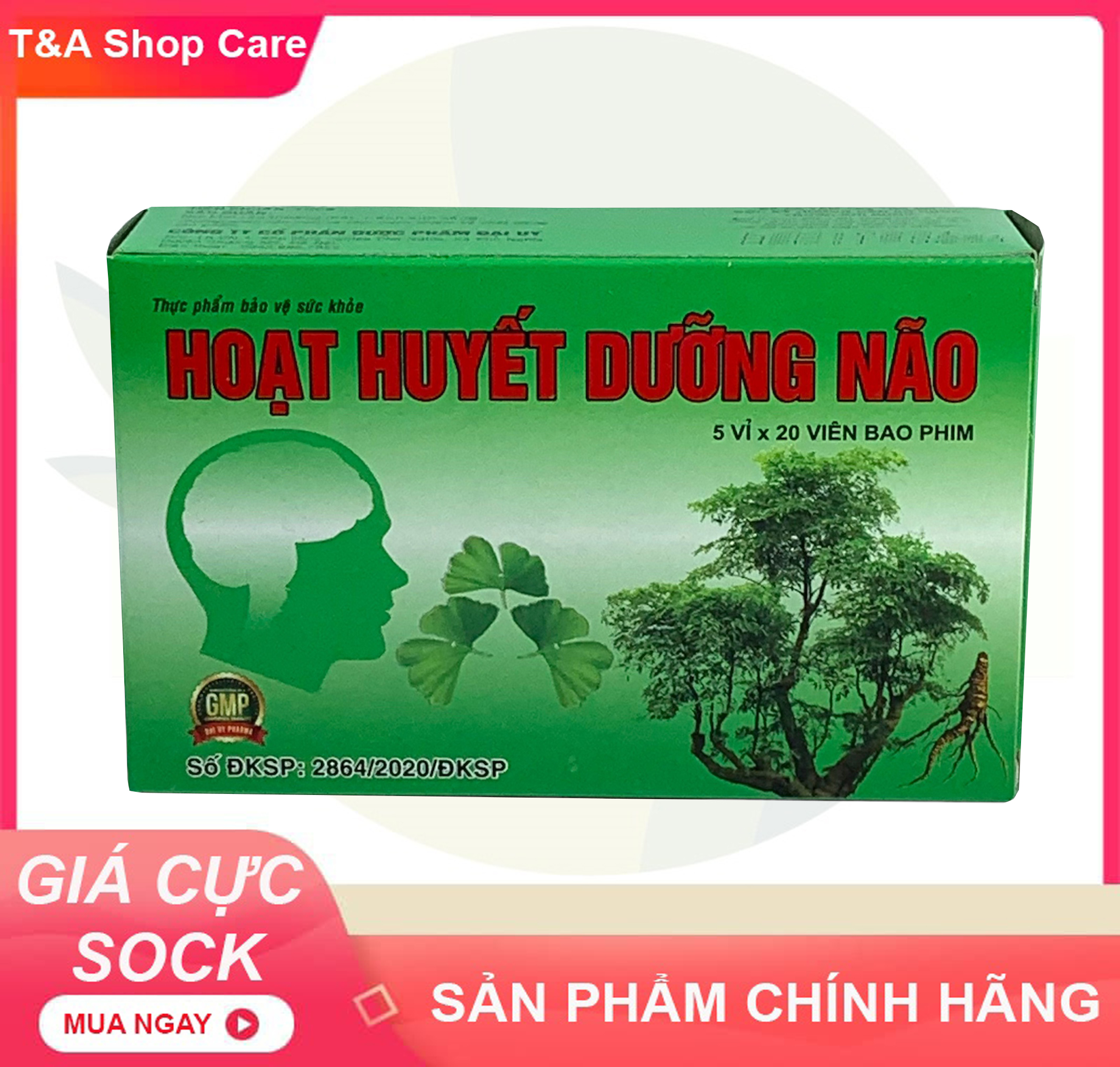 Combo 10 hộp hoạt huyết dưỡng não Đại Uy hỗ trợ hoạt huyết , tăng cường tuần hoàn máu não, giảm triệu chứng đau đầu, hoa mắt, chóng mặt, mất ngủ,… HSD 2024
