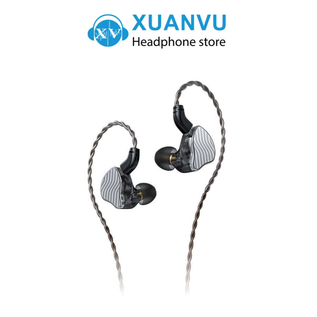 Tai nghe fiio/jade audio jh3 - âm thanh hi-res, 1dd 13.6mm với 2 ba