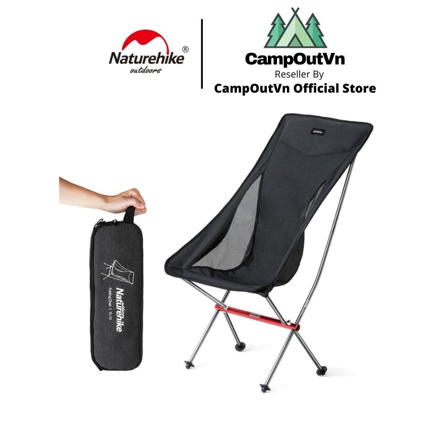 Naturehike ghế xếp du lịch naturehike campoutvn đồ cắm trại du lịch dã ngoại câu cá ghế vải bố NH18Y060-Z tựa lưng A038