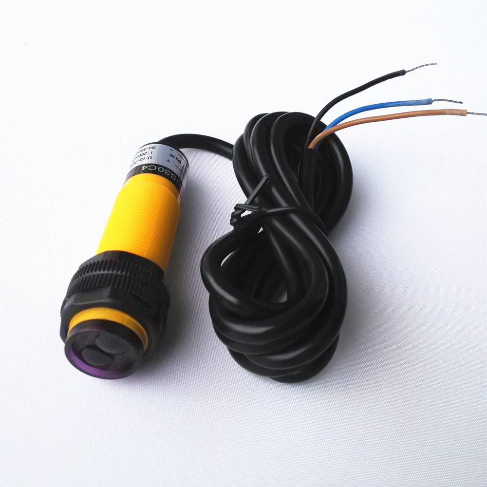 Cảm biến quang 3 dây npn phi 18 e3f-ds30c4, e3f-ds60c4
