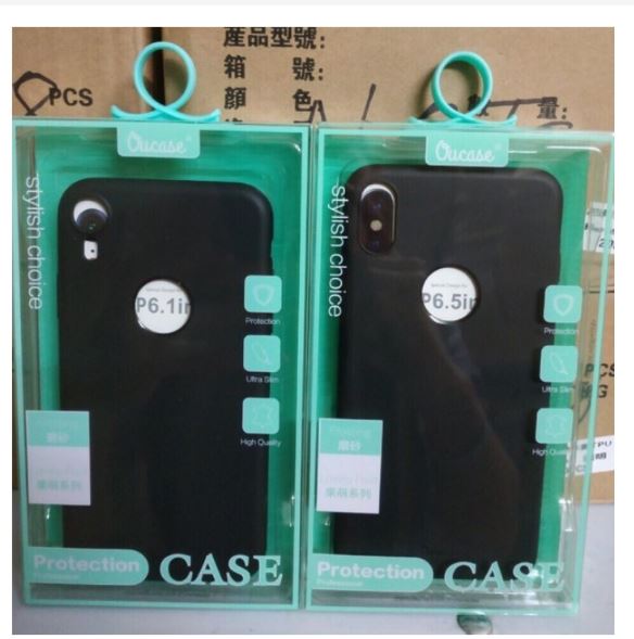 Ốp lưng iphone x/xs/xr/xs max oucase dẻo màu đen