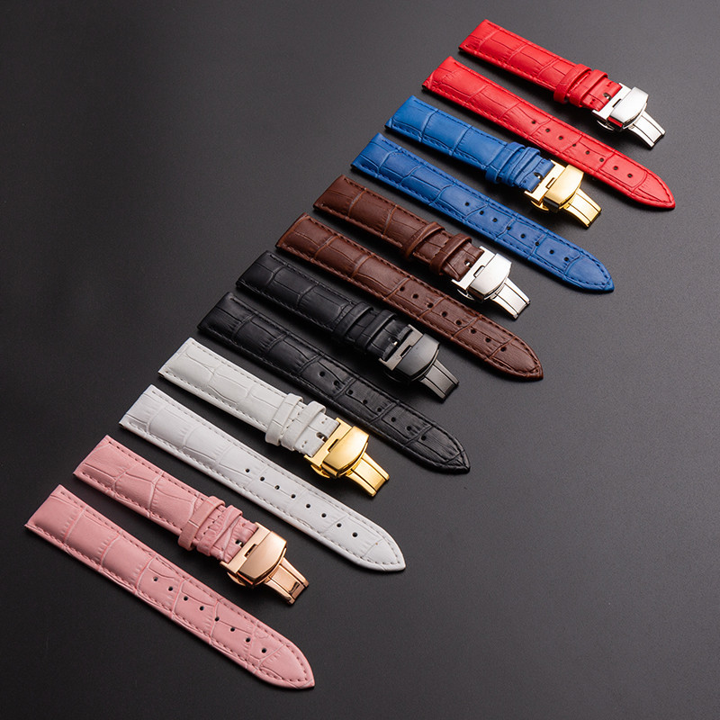 Dây da đồng hồ nữ nam da bò thay thế cho dây đồng hồ casio, orient, seiko, dw, citizen, patek philippe, omega, ls05, swarovski, fossil, skmei, michael kor size 12mm 14mm 16mm 18mm 20mm 22mm