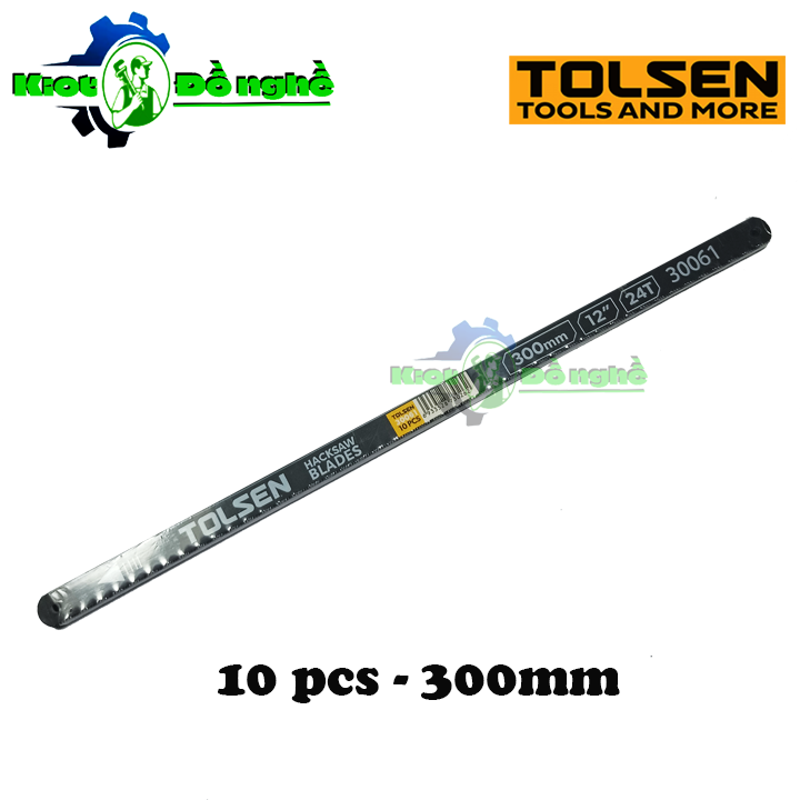 10 lưỡi cưa sắt 300mm tolsen 30061 – lưỡi cưa thép 12 inch