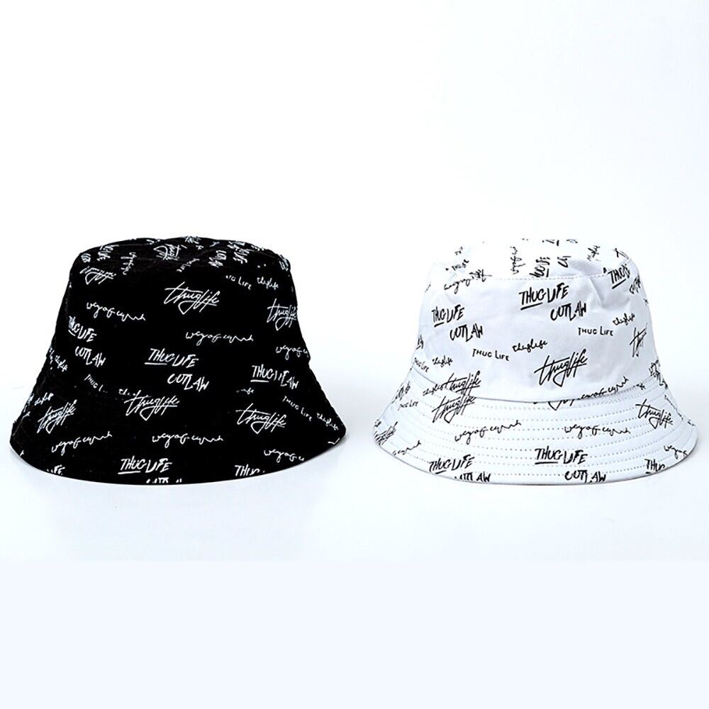 Nón tai bèo vải cotton thoáng khí in chữ nhiều màu thời trang mùa hè - mũ vành in chữ